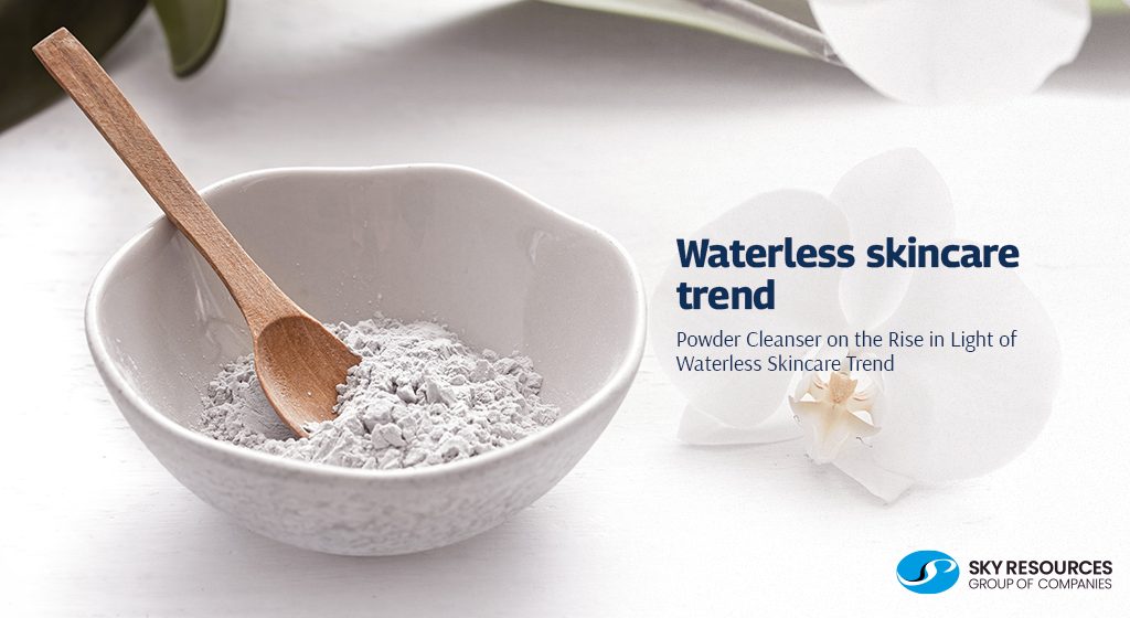 Waterless skincare trend